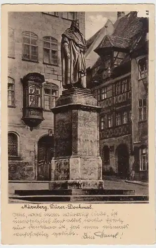 (32573) AK Nürnberg, Dürer-Denkmal, vor 1945