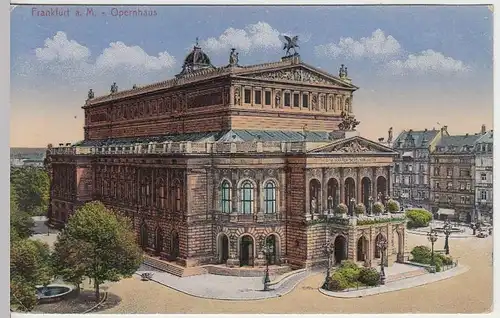(32535) AK Frankfurt a.M., Opernhaus, vor 1945