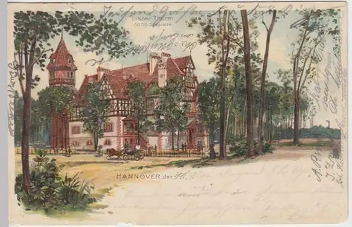 (32508) AK Hannover, Lister Thurm, vor 1905