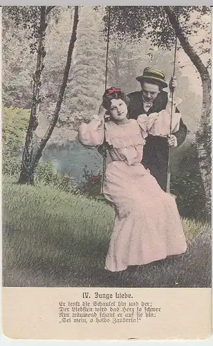 (32493) 4x AK aus Serie >Junge Liebe