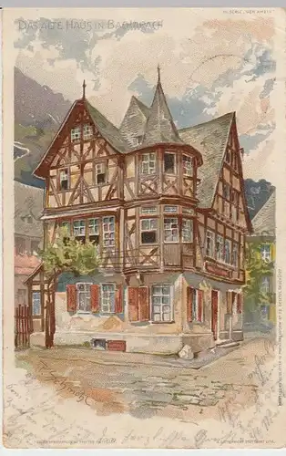 (32481) Künstler AK P.Schmohl: Bacharach, Das Alte Haus, 1899