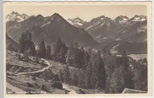 (32470) Foto AK Oberstdorf, Ausblick v. Wallraf-Weg, 1936