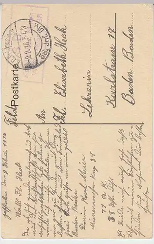 (32451) AK Noyon, Kathedrale, Feldpost 1916