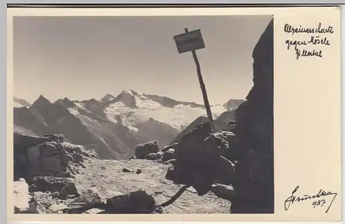 (32433) Foto AK Alpeiner Scharte (Zillertal) gegen Mösele