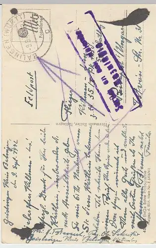 (32424) Foto AK Lochenstein (Schwäb. Alb), Gipfelkreuz, Feldpost 1942