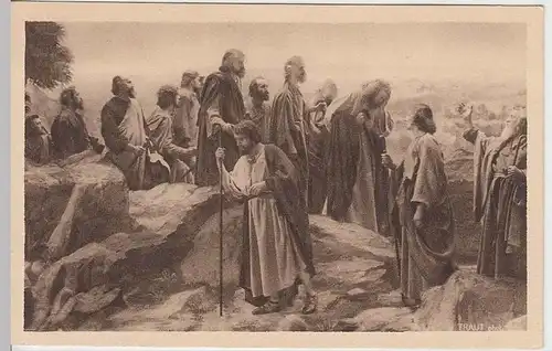 (32417) AK Passionsspiele Oberammergau 1922, Gang nach Jerusalem