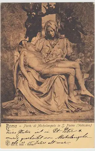 (32376) AK Vatikan, Petersdom, Marmorstatue Pieta (Michelangelo)