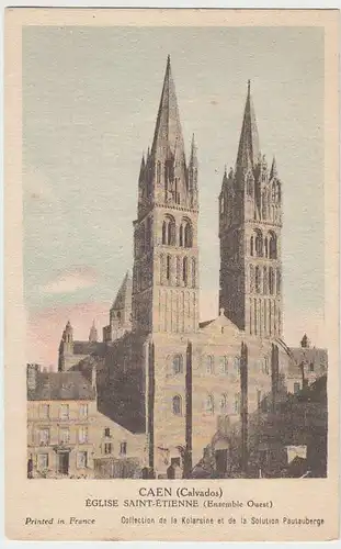 (32370) AK Caen, St.Etienne Kirche, vor 1945