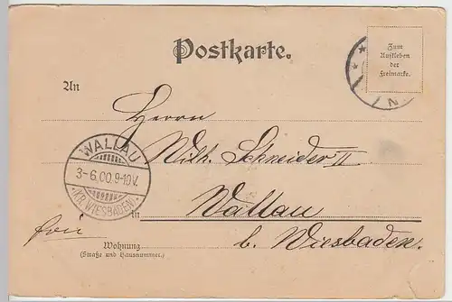 (32350) AK Gruss aus - Perlen deutscher Poesie, 1900