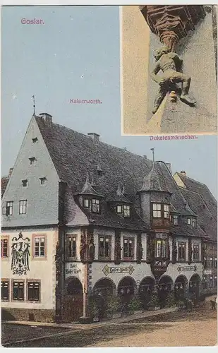 (32343) AK Goslar, Kaiserworth, Dukatenmännchen, 1910er