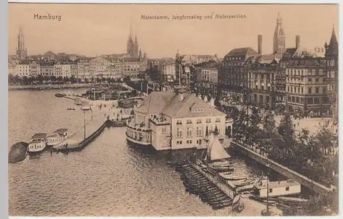 (32341) AK Hamburg, Alsterdamm, Jungfernstieg, vor 1945