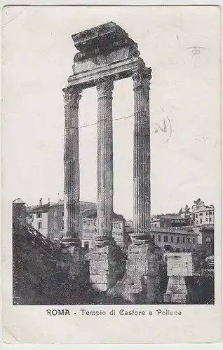 (32334) AK Rom, Roma, Tempio di Castore e Polluce, 1909