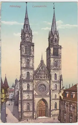 (32331) AK Nürnberg, Lorenzkirche, 1912