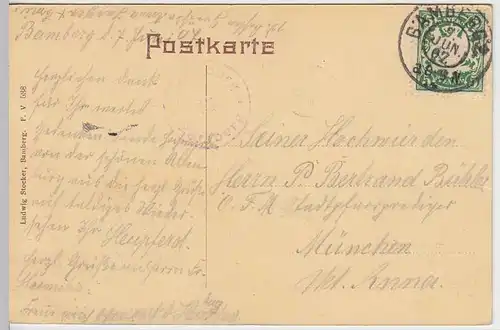 (32308) AK Bamberg, Altenburg, 1907