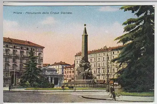(32296) AK Mailand, Milano, Denkmal Cinque Giornate, vor 1945