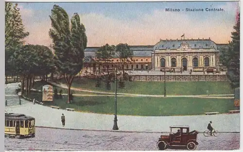 (32294) AK Mailand, Milano, Zentralbahnhof, vor 1945