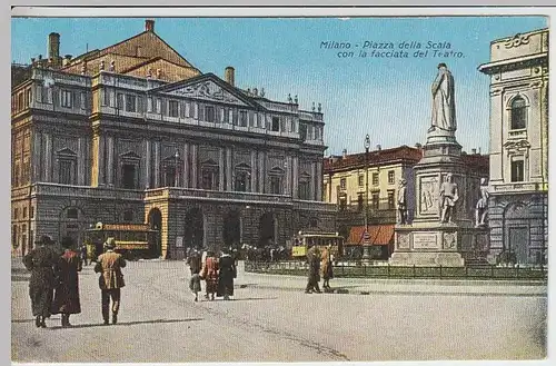 (32293) AK Mailand, Milano, Theater am Piazza della Scala, vor 1945
