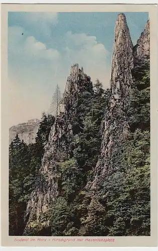 (32267) AK Bodetal, Hirschgrund m. Hexentanzplatz