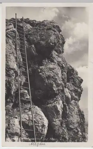 (32259) Foto AK Steinschartenkopf i. Allgäu, Leiter, 1929