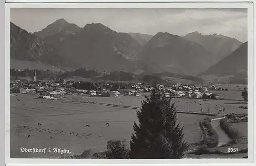 (32258) Foto AK Oberstdorf i. Allgäu, Panorama, 1942