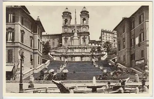 (32252) AK Rom, Roma, Santa Trinita dei Monti, 1933