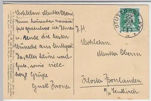 (32235) Künstler AK M. von Schwind: Die Waldkapelle, 1927