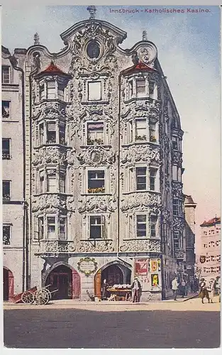 (32190) AK Innsbruck, Katholisches Casino, vor 1945