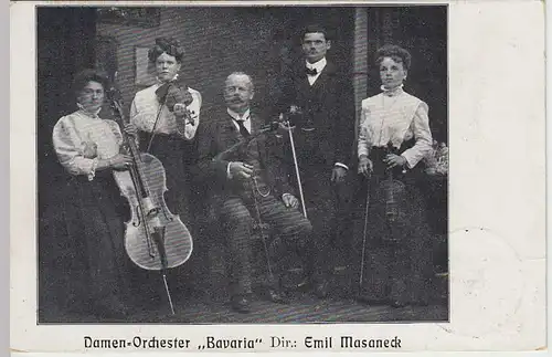(32173) AK Damen-Orchester "Bavaria", 1910