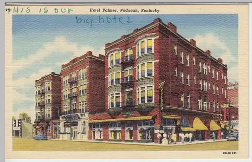 (32147) AK Paducah (Ky.), Hotel Palmer, vor 1945