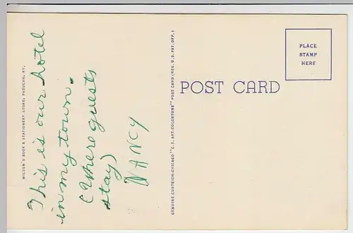 (32147) AK Paducah (Ky.), Hotel Palmer, vor 1945