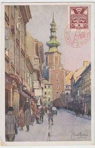 (32142) Künstler AK Jaroslaw Setelika: Bratislava, Michaelistor, 1930