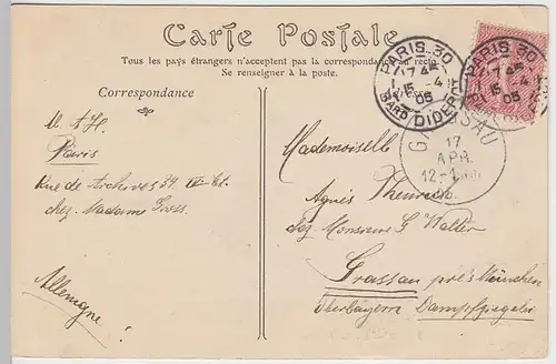 (32134) AK Paris, Rathaus, 1905