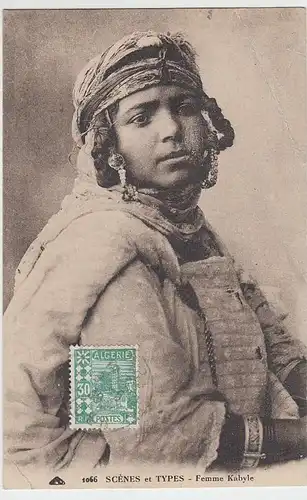 (32120) AK Algerien, Kabylische Frau, 1930