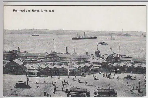 (32103) AK Liverpool, Pierhead a. River, vor 1945