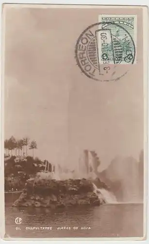 (32098) Foto AK Chapultepec, Wasserfontaine, 1930