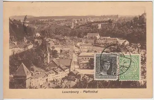 (32090) AK Luxemburg-Pfaffenthal, 1921