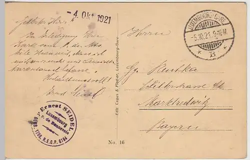 (32090) AK Luxemburg-Pfaffenthal, 1921