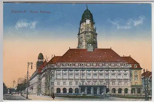 (32028) AK Dresden, Neues Rathaus, 1942