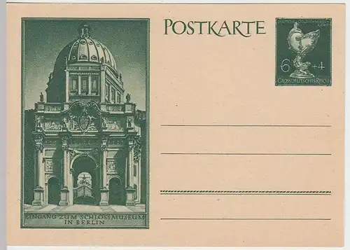 (31924) Motiv-Ganzsache DR Goldschmiedekunst, Schlossmuseum Berlin 1944