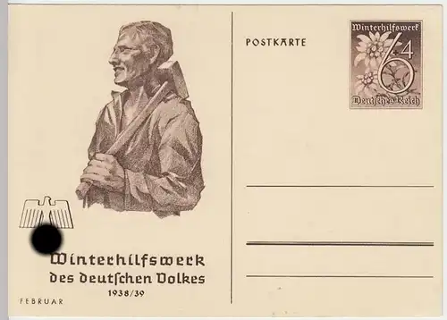 (31905) Motiv-Ganzsache DR Winterhilfswerk 1938/39 unbenutzt