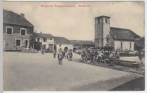 (31993) AK Montreux, westlicher Kriegsschauplatz, Feldpostkarte 1914-18