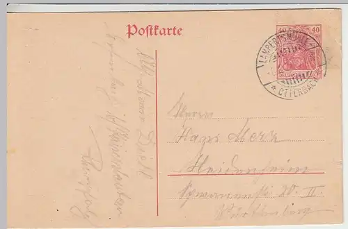 (31892) Ganzsache DR Lampertsmühle 1921