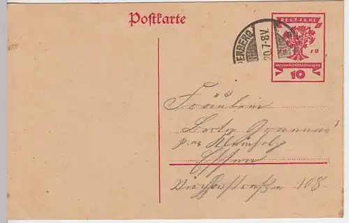 (31865) Ganzsache DR Nationalversammlung 1920