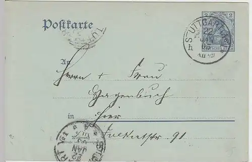 (31847) Ganzsache DR Stuttgart 1905