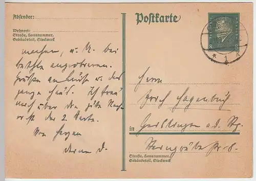 (31738) Ganzsache DR 1931