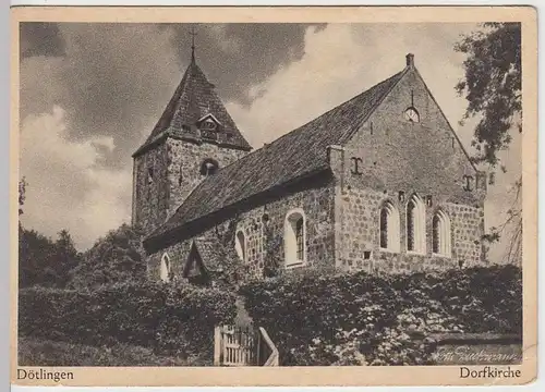 (31813) AK "Reichsmusterdorf" Dötlingen, Dorfkirche, 1933-45