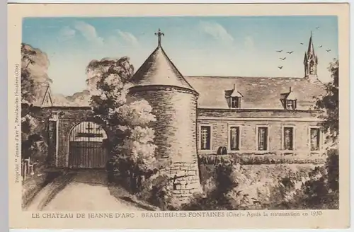 (31798) AK Beaulieu-Les-Fontaines, Schloss Jeanne D'Arc, vor 1945