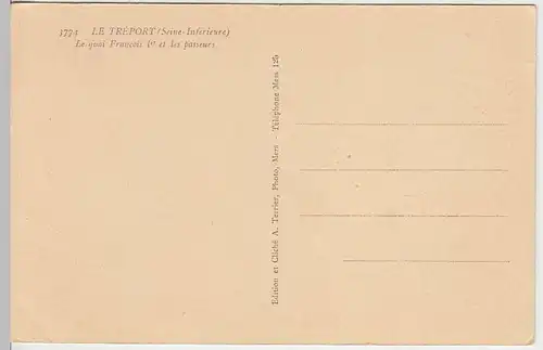 (31795) AK Le Tréport, Uferpromenade