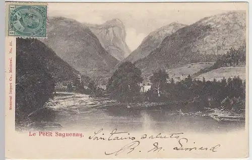 (31655) AK Quebec, Rivière Petit Saguenay, 1904