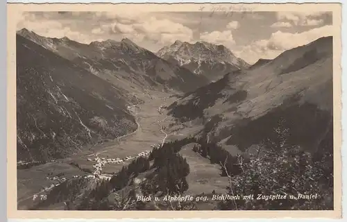 (31652) Foto AK Bichlbach, Blick von Alpköpfle, 1939